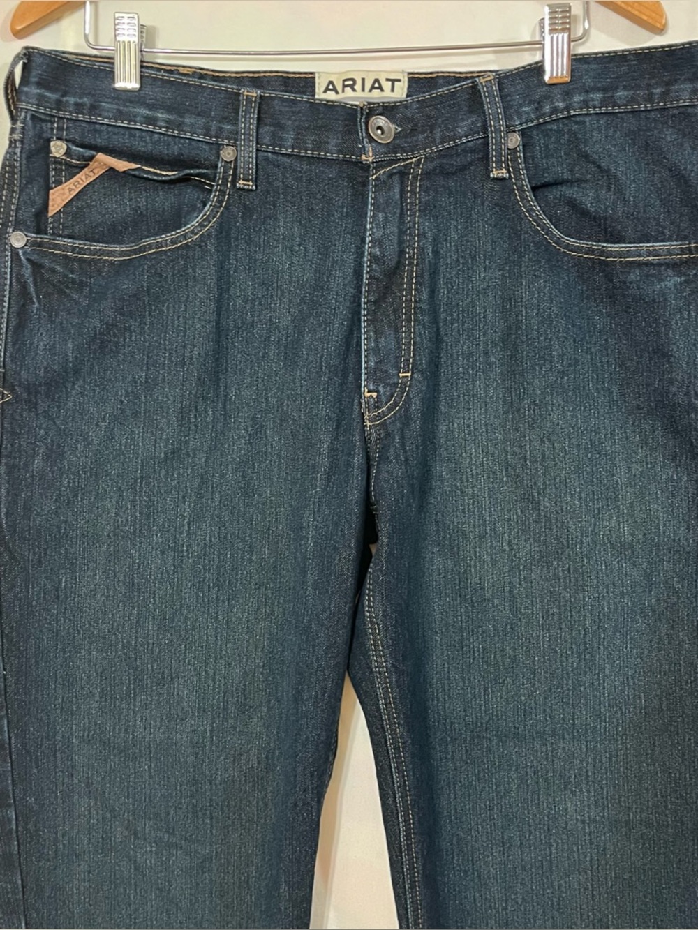 Ariat M4 Pro Series Ray Boot Jean Mens 36x34 Dark Wash Relaxed Boot Cut Western - Picture 3 of 12